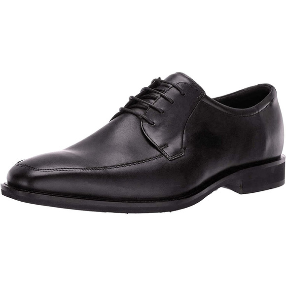 ECCO Men's‎ Calcan Apron Toe Tie Black Dress Lace Up Shoes Size 13-13.5 EU 47 - Picture 1 of 10